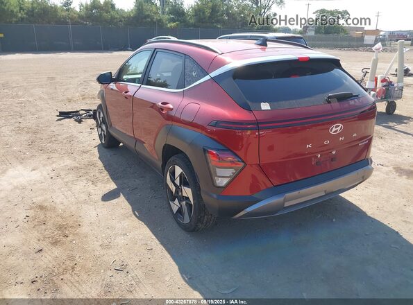 KM8HECA32RU044680 2024 HYUNDAI KONA Red უკანა მარცხენა