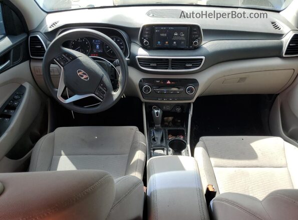 KM8J23A46MU298629 2021 HYUNDAI TUCSON Blue წინა პანელის ხედი