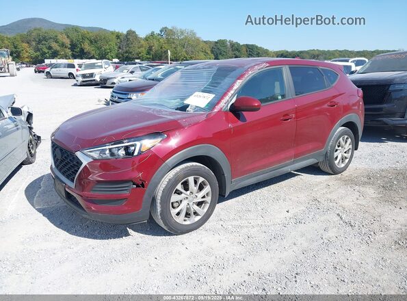 KM8J2CA45LU221944 2020 HYUNDAI TUCSON Burgundy Vista tres cuartos delantera izquierda