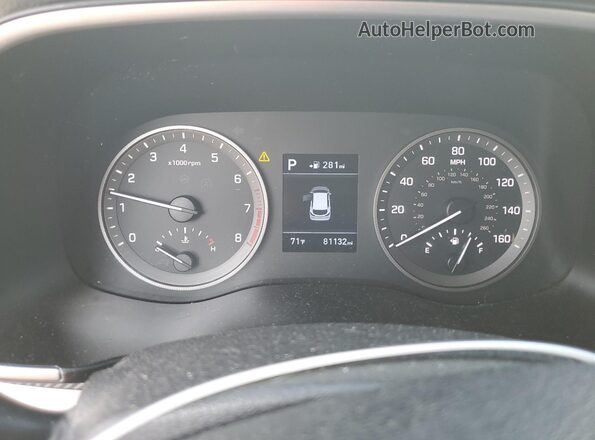 KM8J2CA46LU243404 2020 HYUNDAI TUCSON White Вид щитка приладів