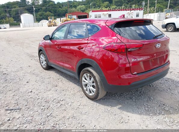 KM8J2CA4XMU386292 2021 HYUNDAI TUCSON Red უკანა მარცხენა