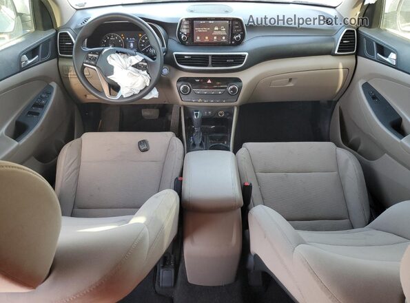 KM8J33A41LU262892 2020 HYUNDAI TUCSON White წინა პანელის ხედი