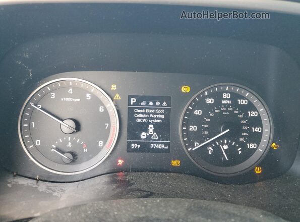 KM8J33A41LU262892 2020 HYUNDAI TUCSON White ხელსაწყოთა პანელის ხედი