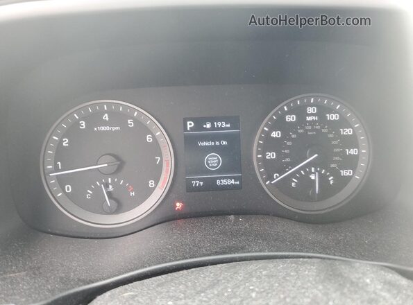 KM8J33A47LU178611 2020 HYUNDAI TUCSON Silver Vista del cuadro de instrumentos
