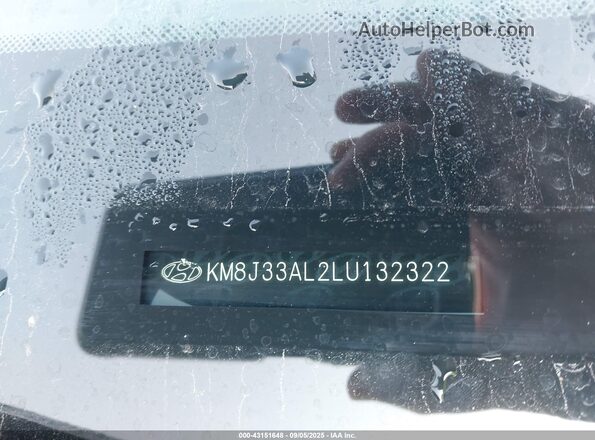 KM8J33AL2LU132322 2020 HYUNDAI TUCSON White Vista del compartimento del motor