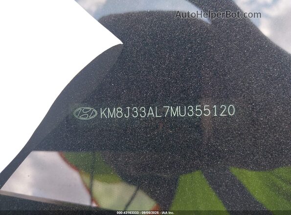 KM8J33AL7MU355120 2021 HYUNDAI TUCSON Silver Widok komory silnika