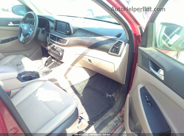 KM8J3CA45LU177179 2020 HYUNDAI TUCSON Red Вид салону спереду