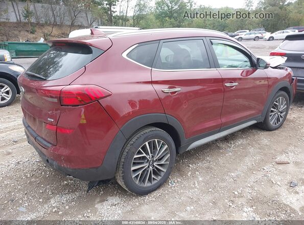 KM8J3CAL0LU268044 2020 HYUNDAI TUCSON Burgundy Trasero derecho