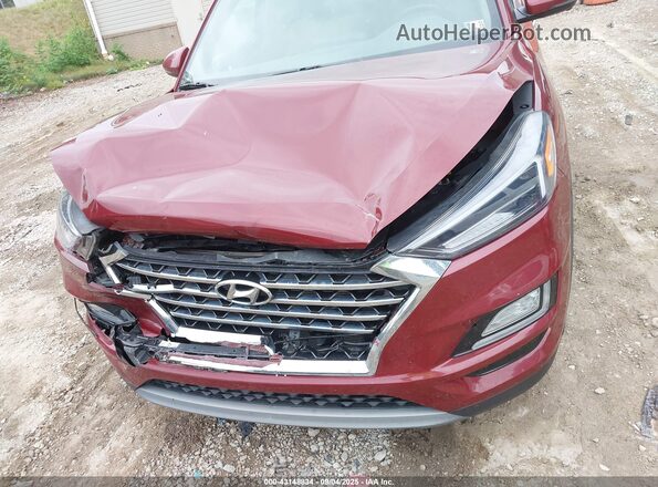 KM8J3CAL0LU268044 2020 HYUNDAI TUCSON Burgundy Vista del cuadro de instrumentos