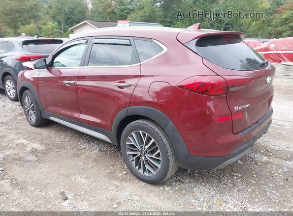 KM8J3CAL0LU268044 2020 HYUNDAI TUCSON Burgundy Trasero izquierdo