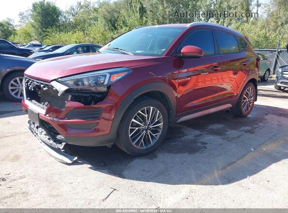 KM8J3CAL4KU917309 2019 HYUNDAI TUCSON Red Передня ліва чверть