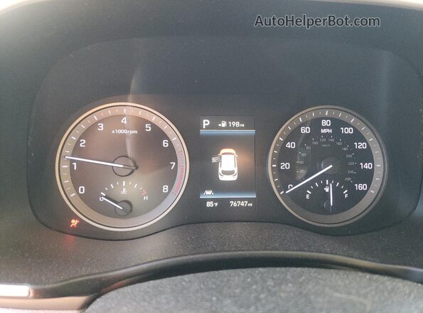 KM8J3CAL4MU300284 2021 HYUNDAI TUCSON White Vista del cuadro de instrumentos