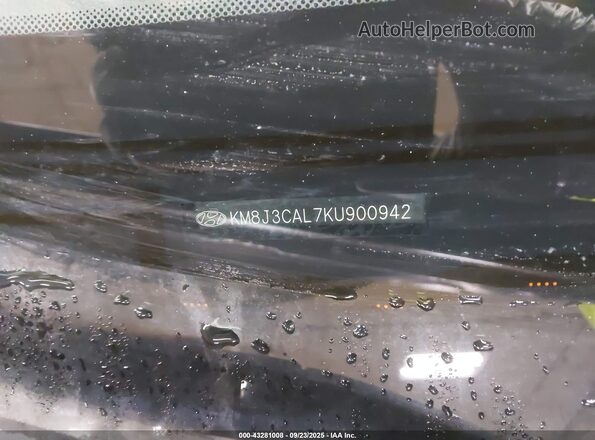 KM8J3CAL7KU900942 2019 HYUNDAI TUCSON Black Вид підкапотного простору