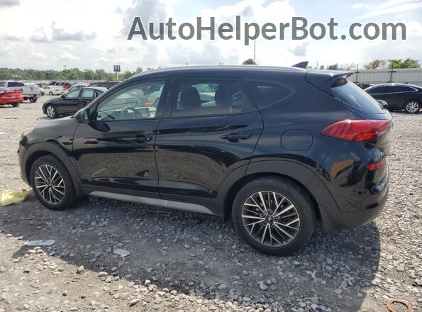 KM8J3CAL9MU320482 2021 HYUNDAI TUCSON Black Trasero izquierdo
