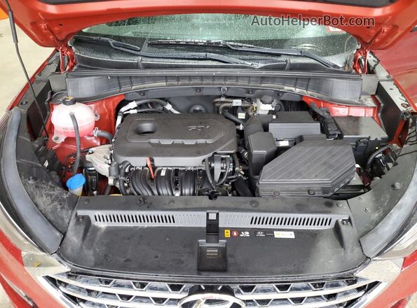 KM8J3CALXMU384112 2021 HYUNDAI TUCSON Red ძრავის განყოფილების ხედი