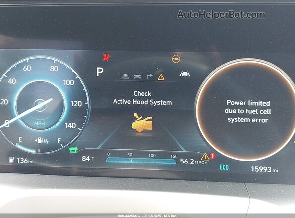 KM8J84A68PU030613 2023 HYUNDAI NEXO White Вид задніх сидінь