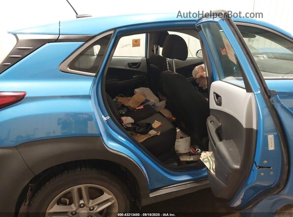 KM8K1CAA8LU418720 2020 HYUNDAI KONA Blue VIN კოდის სტიკერის ხედი