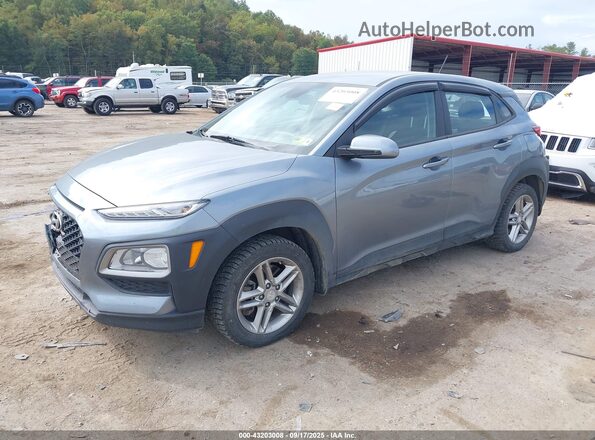 KM8K1CAAXMU615373 2021 HYUNDAI KONA Gray Առջևի ձախ երեք քառորդ տեսարան
