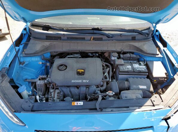 KM8K22AA6LU489552 2020 HYUNDAI KONA Blue Вид задньої частини салону