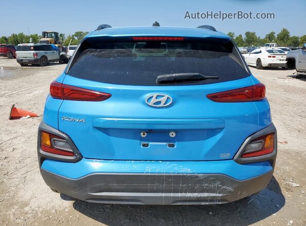 KM8K22AA6LU489552 2020 HYUNDAI KONA Blue Вид ззаду