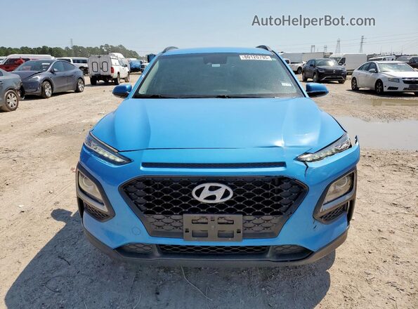 KM8K22AA6LU489552 2020 HYUNDAI KONA Blue Вид спереду