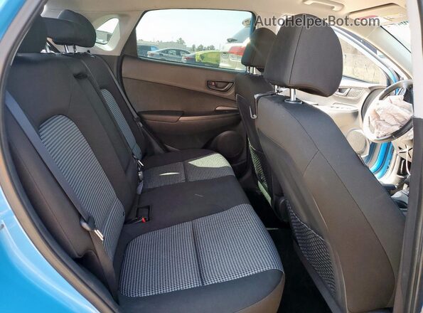KM8K22AA6LU489552 2020 HYUNDAI KONA Blue Вид задніх сидінь