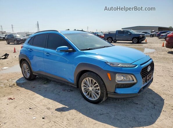 KM8K22AA6LU489552 2020 HYUNDAI KONA Blue Передня права чверть