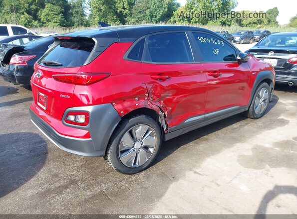 KM8K23AG2LU063710 2020 HYUNDAI KONA ELECTRIC Красный Задняя правая четверть