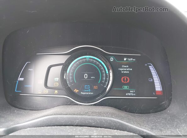 KM8K23AG2MU128573 2021 HYUNDAI KONA ELECTRIC White Widok tylnych siedzeń