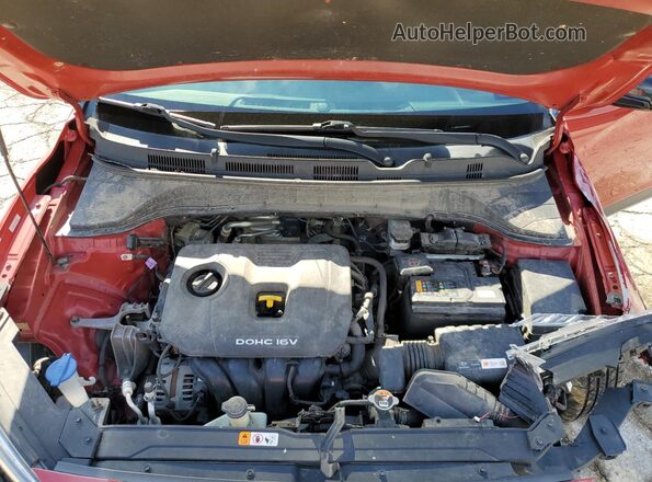 KM8K2CAA5LU596730 2020 HYUNDAI KONA Red Vista del compartimento del motor