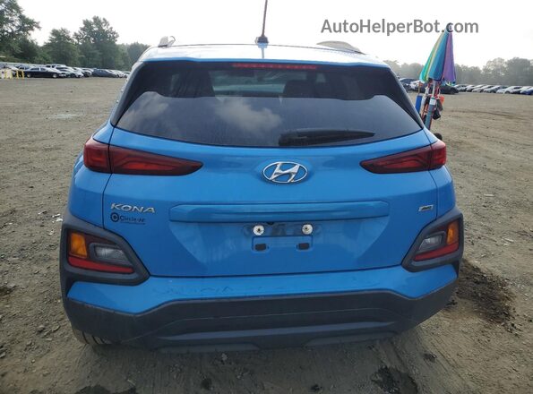 KM8K2CAA7LU489792 2020 HYUNDAI KONA Blue უკანა ხედი