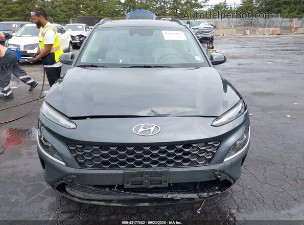 KM8K3CAB7NU858451 2022 HYUNDAI KONA Серый Вид задней части салона