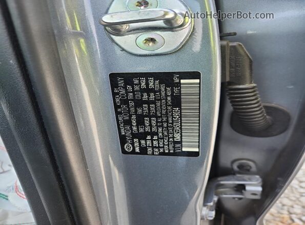 KM8K53A50LU549034 2020 HYUNDAI KONA Серый Вид наклейки с VIN-кодом
