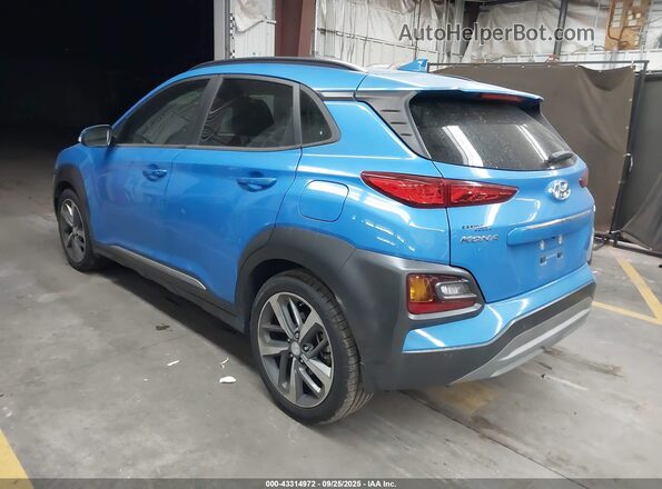 KM8K53A52LU576641 2020 HYUNDAI KONA Blue Trasero izquierdo