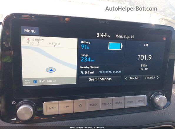 KM8K53AG2MU122750 2021 HYUNDAI KONA ELECTRIC Gray 
