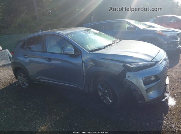 KM8K53AG9LU079104 2020 HYUNDAI KONA ELECTRIC Light Blue Rear interior view