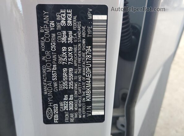 KM8KM4AE0PU178794 2023 HYUNDAI IONIQ Silver 