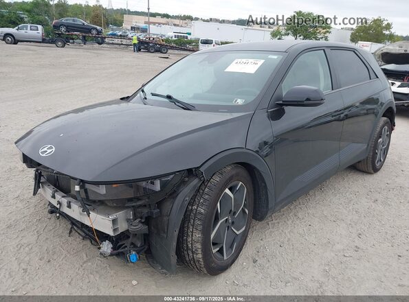 KM8KM4AE3NU080680 2022 HYUNDAI IONIQ 5 Black წინა მარცხენა ხედი სამი მეოთხედიდან