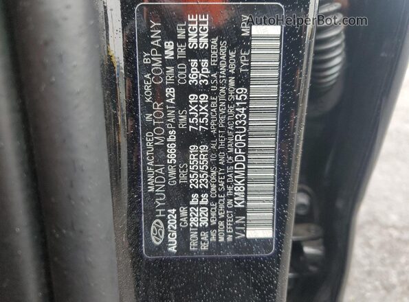 KM8KMDDF0RU334159 2024 HYUNDAI IONIQ Black 