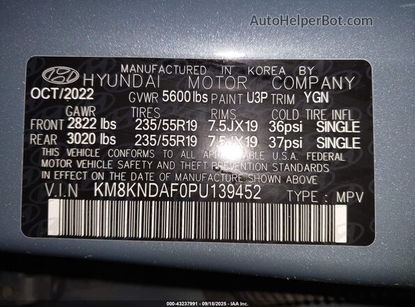 KM8KNDAF0PU139452 2023 HYUNDAI IONIQ 5 Blue Engine compartment view