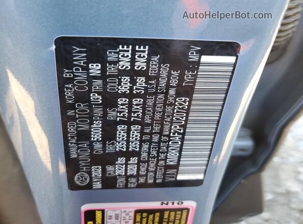 KM8KNDAF2PU207329 2023 HYUNDAI IONIQ Blue Engine compartment view