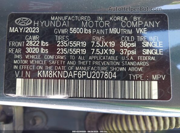 KM8KNDAF6PU207804 2023 HYUNDAI IONIQ 5 Blue Вид підкапотного простору