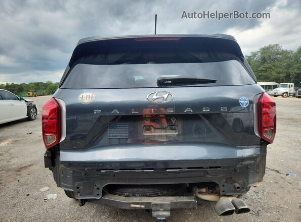 KM8R14HEXLU054118 2020 HYUNDAI PALISADE Gray Rear view