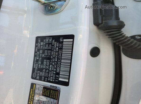 KM8R2DHEXLU044881 2020 HYUNDAI PALISADE White Вид наклейки з VIN-кодом