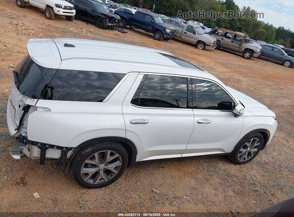 KM8R34HE1LU138001 2020 HYUNDAI PALISADE White Widok wnętrza 360 stopni