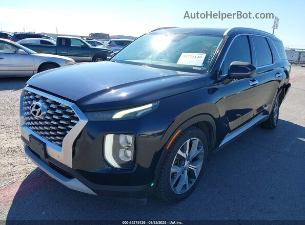 KM8R34HE6LU078622 2020 HYUNDAI PALISADE Blue Передня ліва чверть