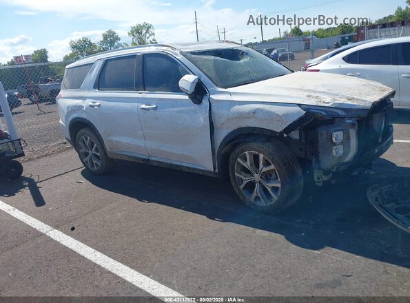 KM8R34HE8LU154714 2020 HYUNDAI PALISADE White Vista interior trasera