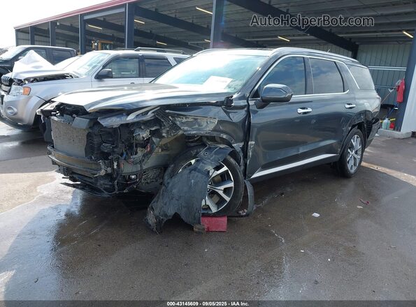 KM8R3DHE7LU109747 2020 HYUNDAI PALISADE Gray წინა მარცხენა ხედი სამი მეოთხედიდან