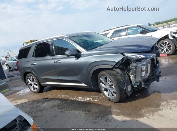KM8R3DHE7LU109747 2020 HYUNDAI PALISADE Gray უკანა სალონის ხედი
