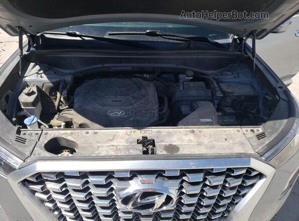 KM8R3DHE9LU171196 2020 HYUNDAI PALISADE Silver Engine compartment view